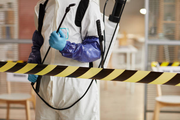 Professional Biohazard Cleanup technician working in Marstons Mills, MA